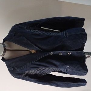 Ashley Stewart women's pleated denim jacket size 20W